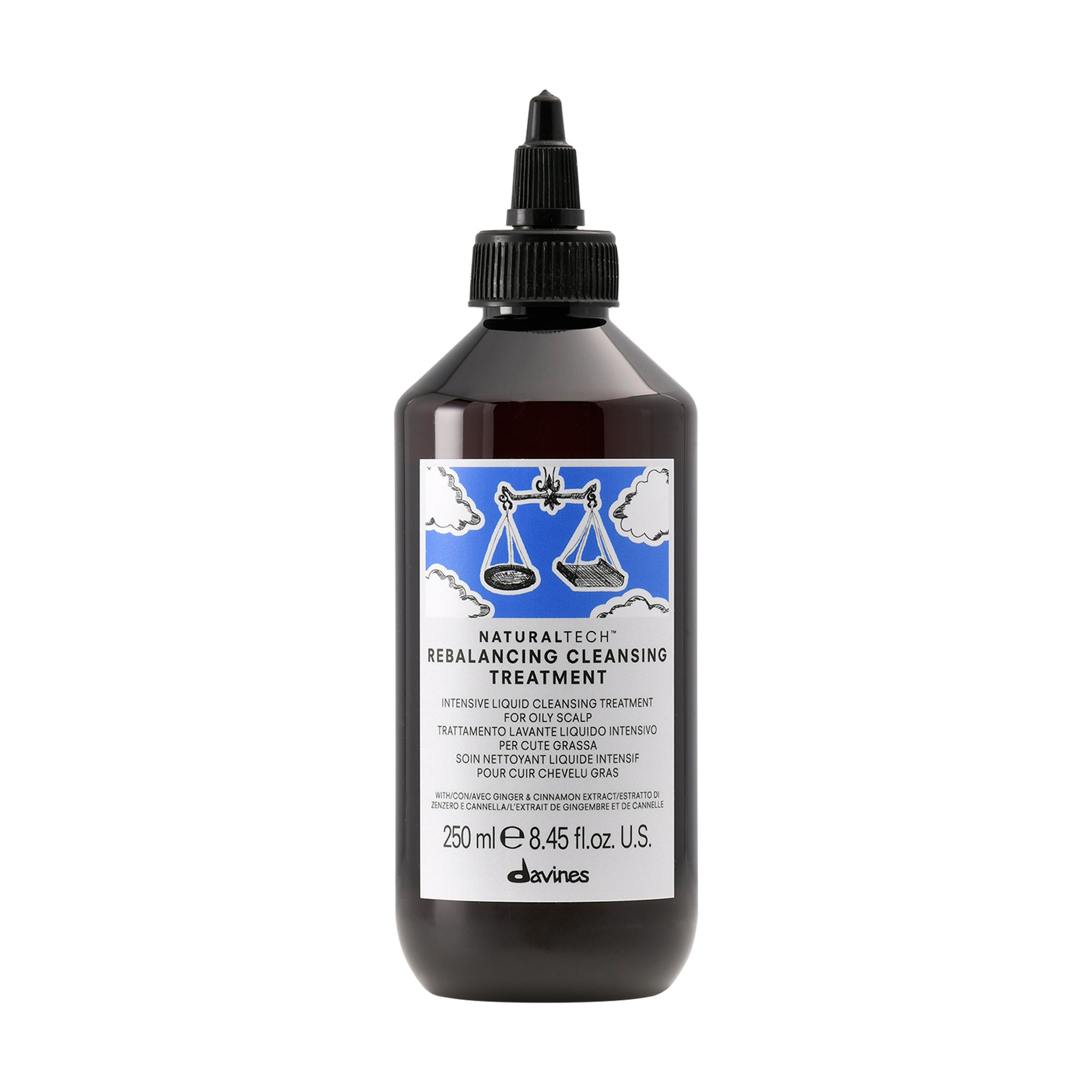 Очищувальний догляд для ребалансу шкіри голови Davines Naturaltech Rebalancing Cleansing Treatment, 250 мл